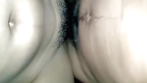 Indian babe with a hairy pussy gets fucked by a black guy