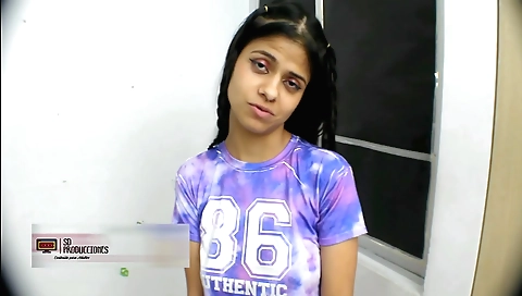 Indian amateur brunette fucks her stepbrother in POV