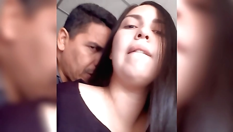 My brunette girl masturbates and plays with sex toys