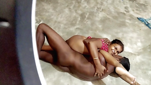 Indian girl 18+ is fucking with her boyfriend in the living room