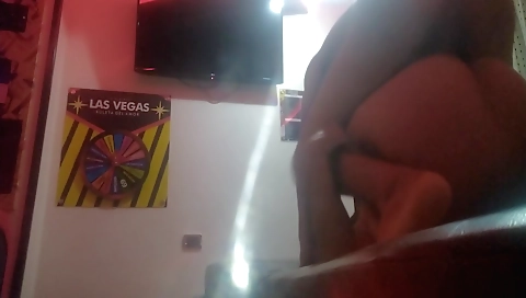 My mature neighbor is sucking and fucking my neighbor in the hotel