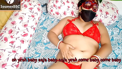 Sexy milf with a large boob is wearing a sexy dress