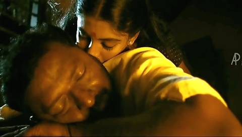 Horny brunette milf 18+ sex with her horny stepbrother