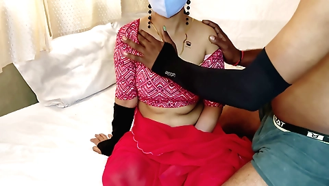 Blonde woman is having a threesome with her boyfriend