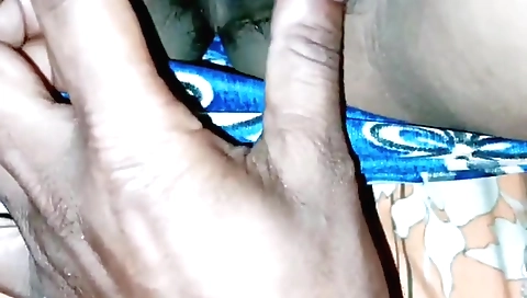 Indian brunette in the kitchen giving me a blowjob