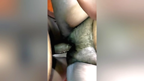 Indian chick fucks her husband hard on top of the bed