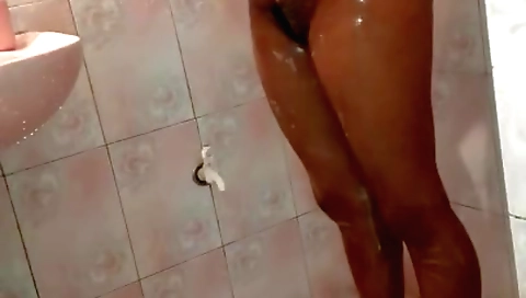 Amateur Indian brunette girl shows her sexy body in shower