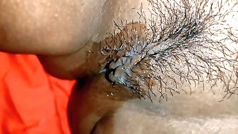 Indian babe in sexy panties and hair on her hairy ass