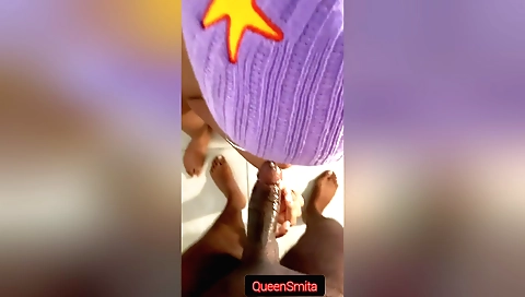 My sweet girl with a nice body got her thick black cock inside me