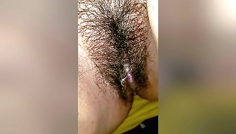 Hairy indian babe in the village is getting fucked