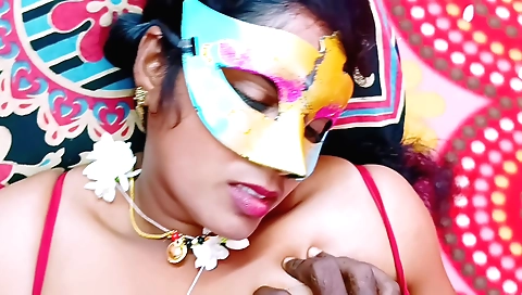 Indian stepsister with natural boils fucked by stepdad