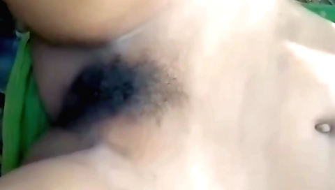 Indian chick has hairy pussy while she gets fucked in jungle