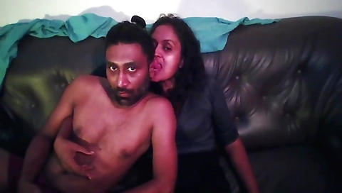 Indian hottie in a sexy tight pussy and ass with facial