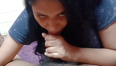 Indian teen girl with a deepthroat and big titties