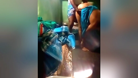 Indian webcam video showing a horny brunette licking