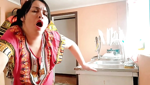 Indian woman with a big booty is fucked by her stepson