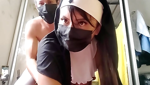 Big boobs indian brunette with a hot body getting humped