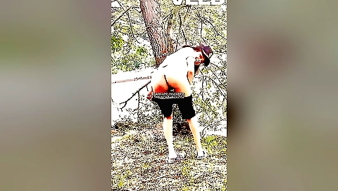 Indian solo woman park naked on the grass outdoors