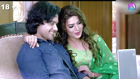 Brunette milf with nice body touches her juicy nipples