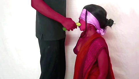 Indian brunette gets her pussy fucked during a game