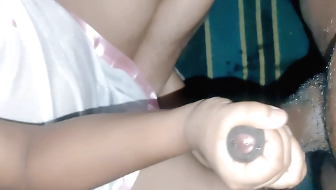 Indian girl in a dress and shorts gets fucked in a big and hard way