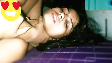 Indian brunette fucked in various positions on webcam