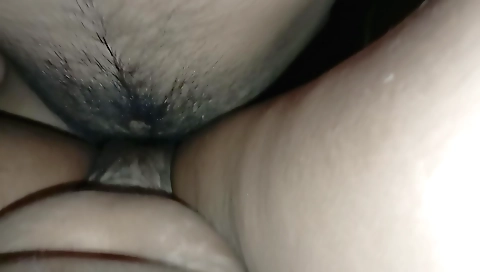 Indian girl with nice hairy pussy enjoys some service