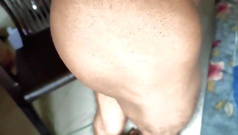 Indian babe in a long hair enjoys her body in solo video