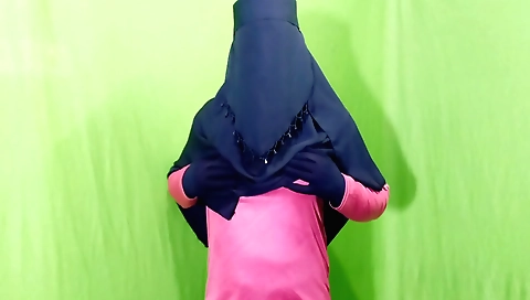 Bharati with her neighbors neighbor while he is home