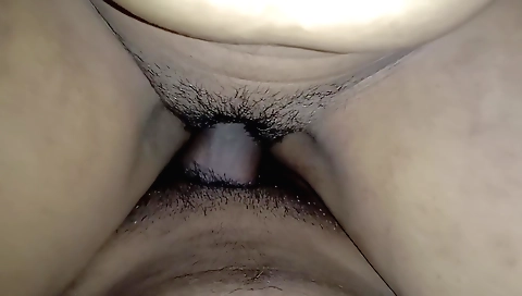 hairy indian girlfriend showing off her hairy pussy