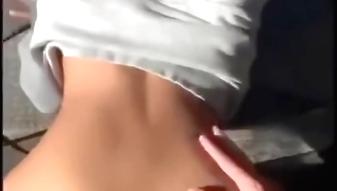 Brunette with big tits is fucking a man in amateur vid 1