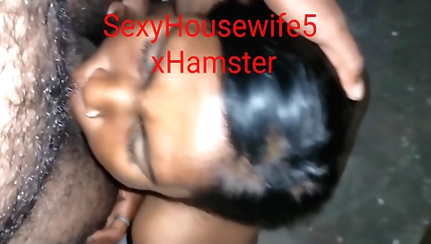 Amateur porn video of a sexy brunette getting a facial