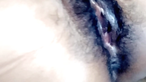 Hairy indian housewife masturbates and rides a dick