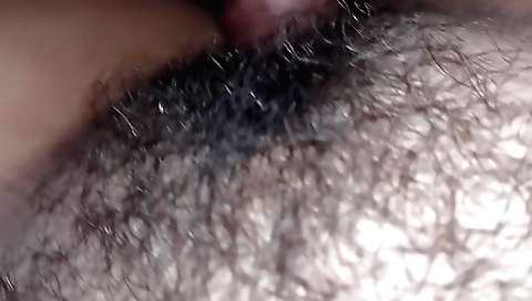 Hairy bitch gets fucked in her bedroom by her best friend