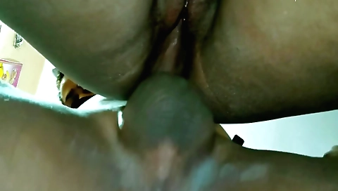 Sexy brunette with big ass gets fucked hard on the sofa