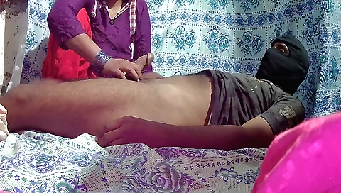 Amateur sex scene with a young indian boy and a hot blonde girl