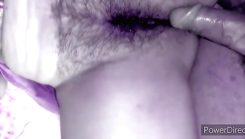 Indian chick with hairy butt plays with stepsons friend