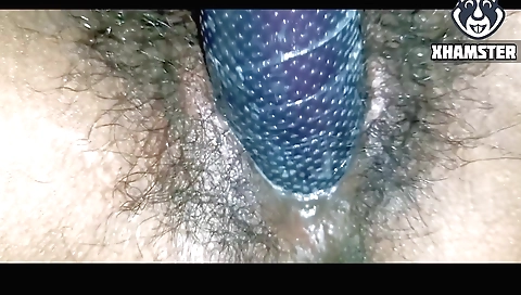 Sexy girl wearing lingerie is getting a toy in pussy