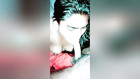 Amateur brunette video with deep throat sex with boyfriend