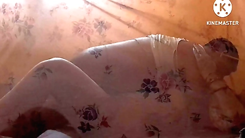 Indian teen in a red dress and shorts has a white blouse