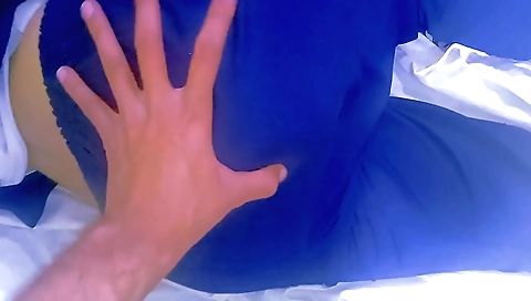 Indian girl in her stepbrother's room fucking herself