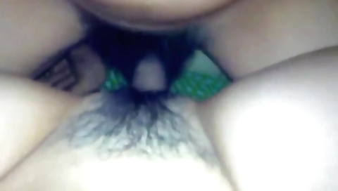 Indian girl fucks a guy at home on her hairy pussy