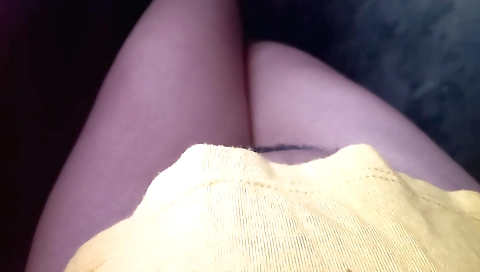 Busty Indian girl riding her husbands car in solo video