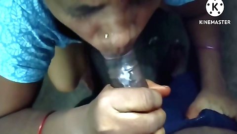 Indian teen aunty sucking and humping on the toilet