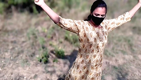 Busty brunette with an awesome body gets fucked outdoors