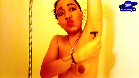 Indian amateur amateur takes a bath in hot lesbian scene