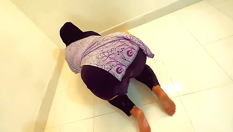 Indian chick rides bike and motorcycle in POV video