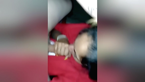 Indian big boobed girl getting deepthroated by her friend