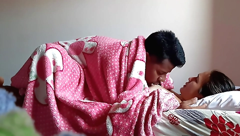 Sexy brunette fucks with stepbrother in a sexy video