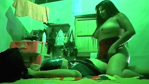 Big ass brunette milf 18+ takes my stepdad off on the web